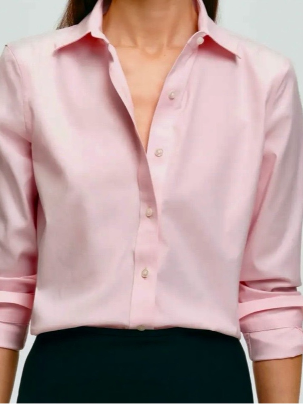 Brooks Brothers Pink 100% Cotton Non-Iron Blouse